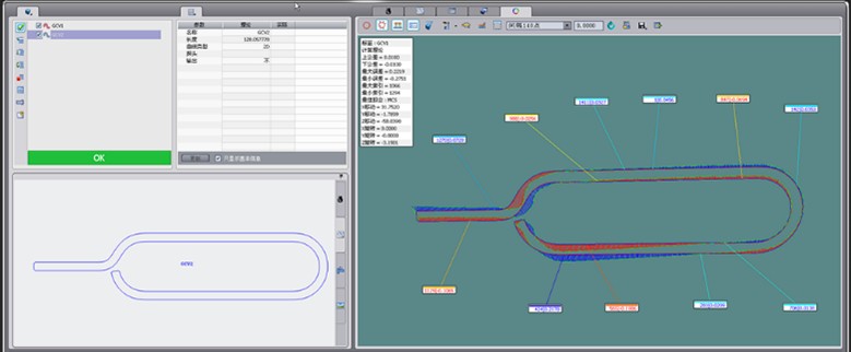 Сканирование кривой профиля