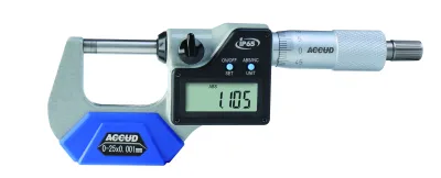 Микрометр цифровой (IP65) с выводом данных 0-25 мм, 0.001 мм, ACCUD