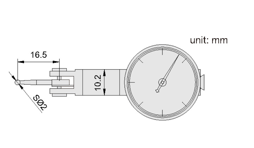 Изображение Индикатор часового типа цифровой, ACCUD 261-008 (P)