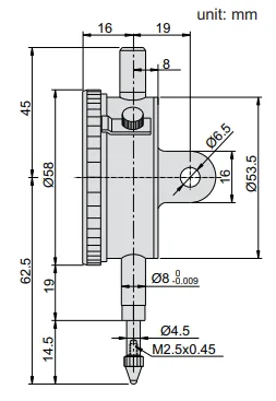 Изображение Индикатор часового типа, ACCUD 222-001
