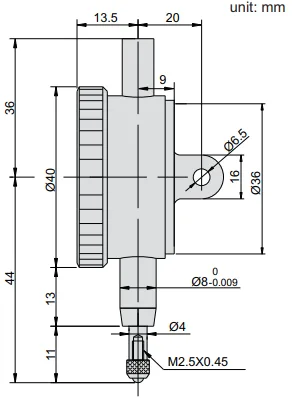 Изображение Индикатор часового типа, ACCUD 228-001