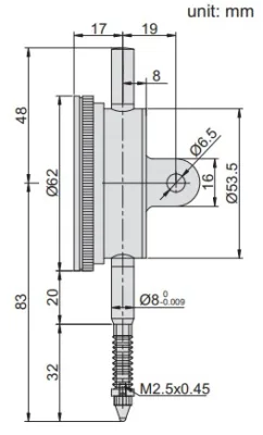Изображение Индикатор часового типа IP54, ACCUD 231